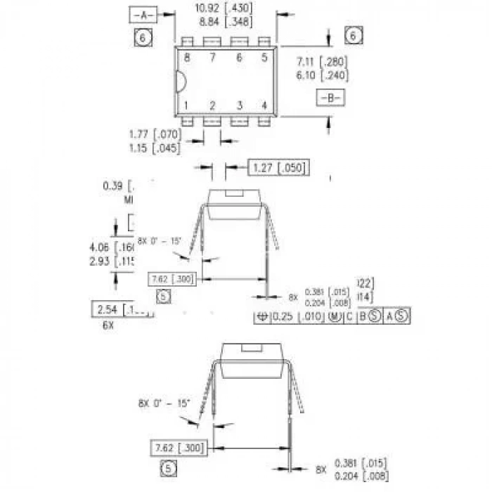 IR2520DPBF DIP-8 Balast Köprü Kontrol Entegresi