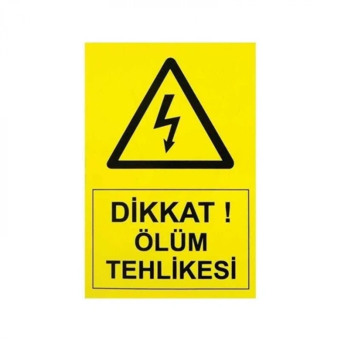 IS-Tİ2 Tehlike Etiketi 14x10cm (Yüksek Voltaj)