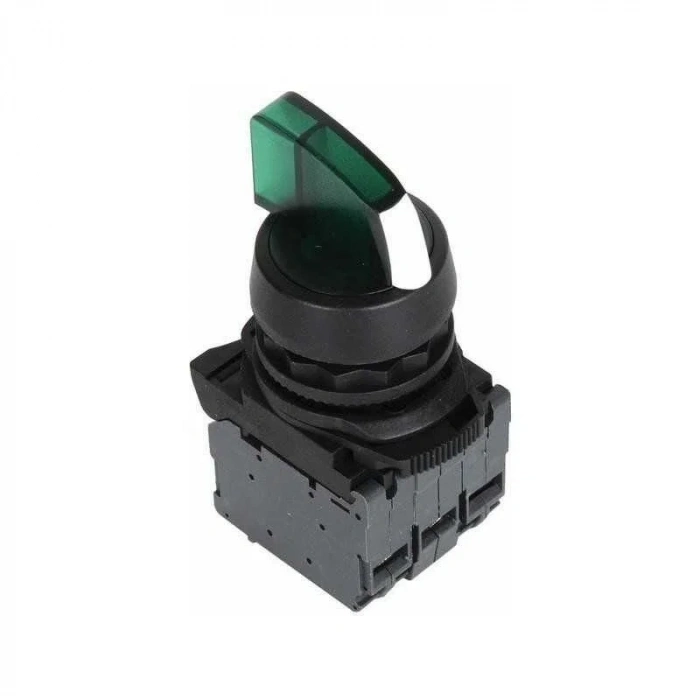 ISP-AK123B5 24V Yeşil Led Işıklı Mandal Buton