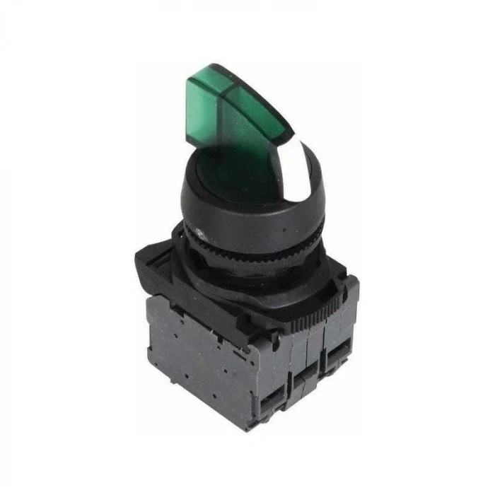 ISP-AK133M5 220V Yeşil Işıklı Mandal Buton 1-0-2