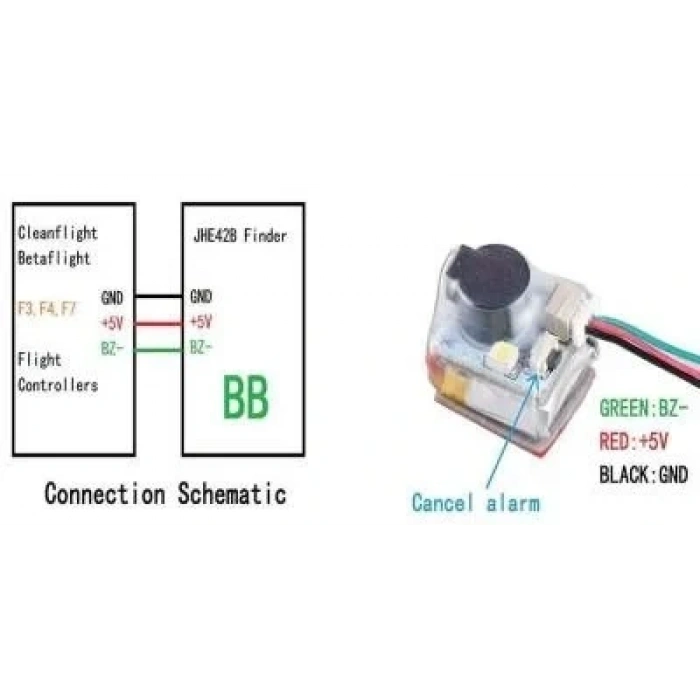 JHE42B-S Drone Finder - Lipo Pilli