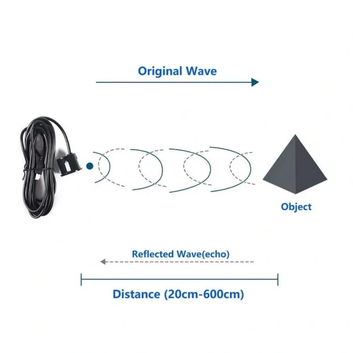 JSN-SR04T Su Geçirmez Ultrasonik Mesafe Ölçer Sensörü (Transducer)