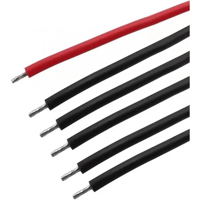 JST-XH 2.54mm 6 Pin 26AWG 20cm Tek Damarlı Dişi Bağlantı Kablosu