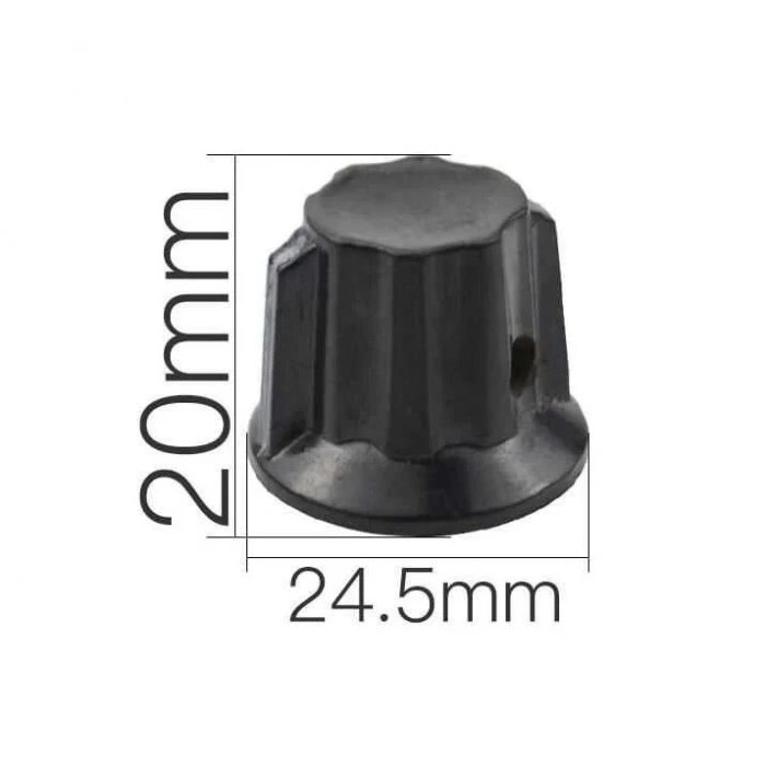 K18-B 6mm Potansiyometre Başlığı - 25x20mm