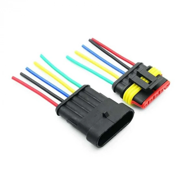 Kablolu 5-Pin Su Geçirmez Konnektör Takımı