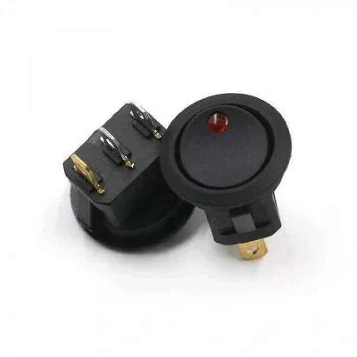 KCD1 220V Kırmızı Nokta Işıklı On-Off Anahtar