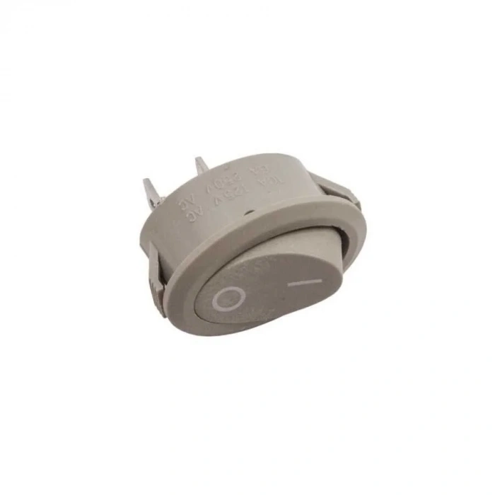 KCD1-3 Oval On/Off Anahtar 2 Pin Gri