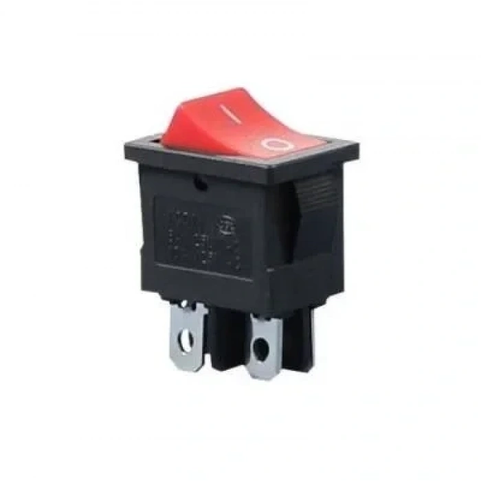 KCD1 Kırmızı Işıksız On/Off Anahtar 4 Pin