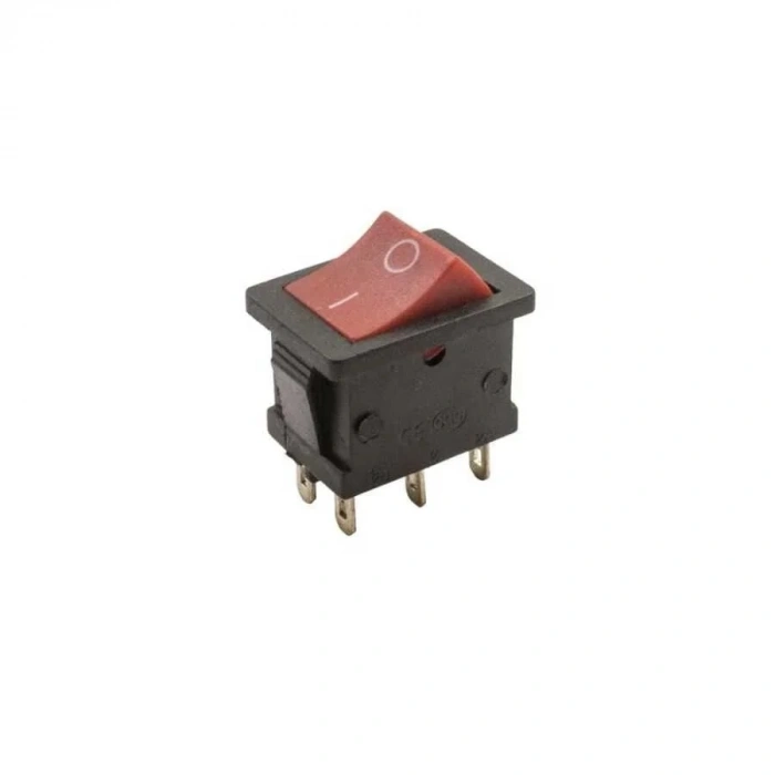 KCD1 On/Off Anahtar 6 Pin - Kırmızı-Siyah