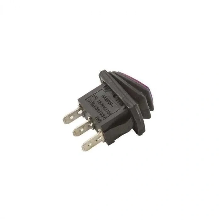 KCD1 Su Geçirmez Mor Işıklı ON-OFF Anahtar 3 Pin