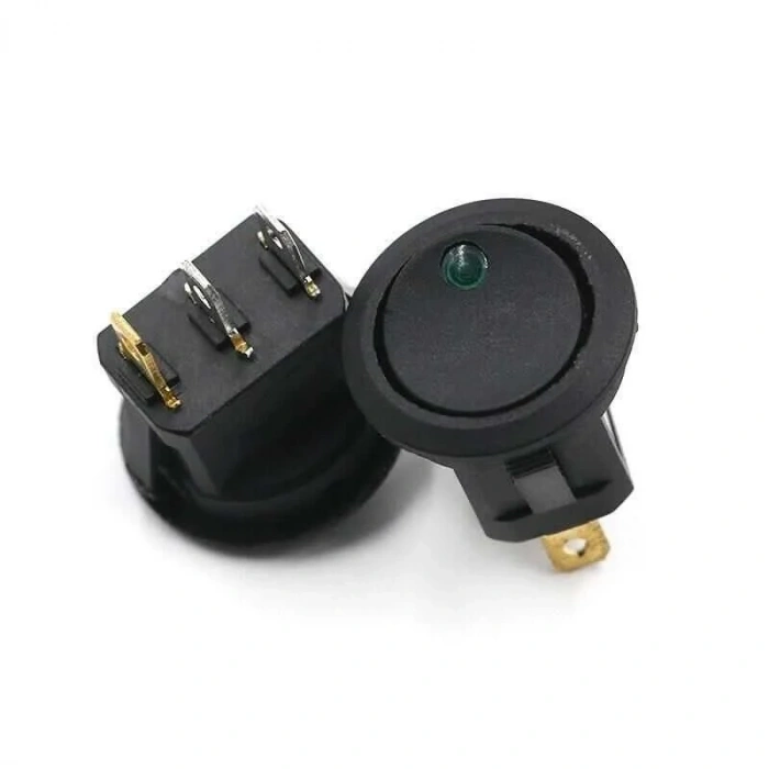 KCD1 Yeşil Nokta Işıklı On-Off Anahtar 12V