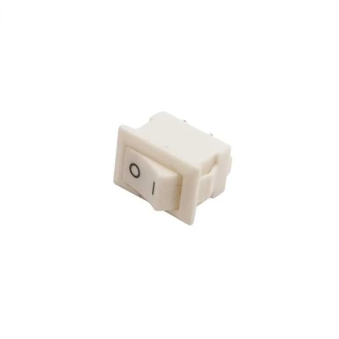 KCD11 Mini Beyaz On-Off Anahtar - Kısa Pinli