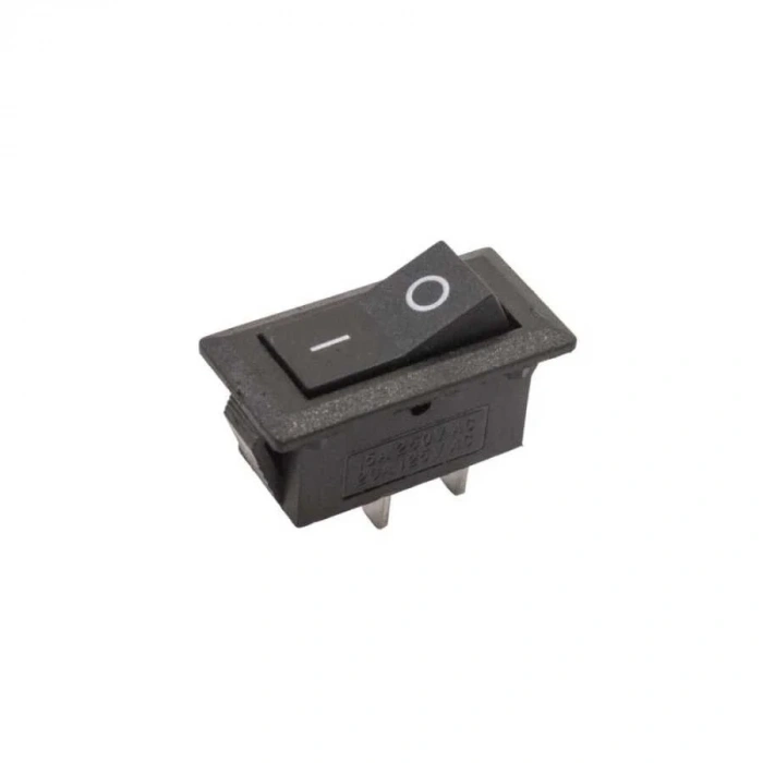 KCD3 Tekli Dar 2-Pin On/Off Anahtar - Siyah