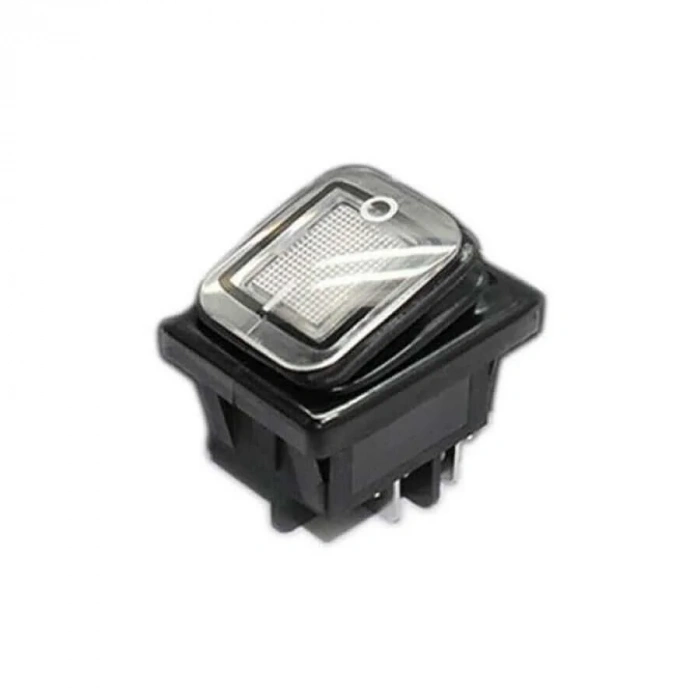 KCD4 Su Geçirmez 30A Beyaz Led Işıklı ON-OFF Anahtar 4 Pin