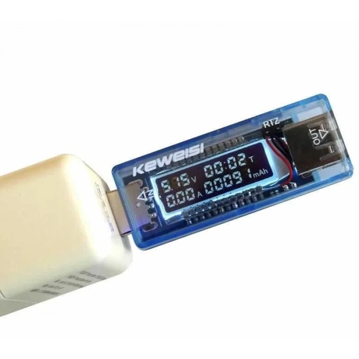 Keweısı Usb Akım ve Voltaj Ölçer V20