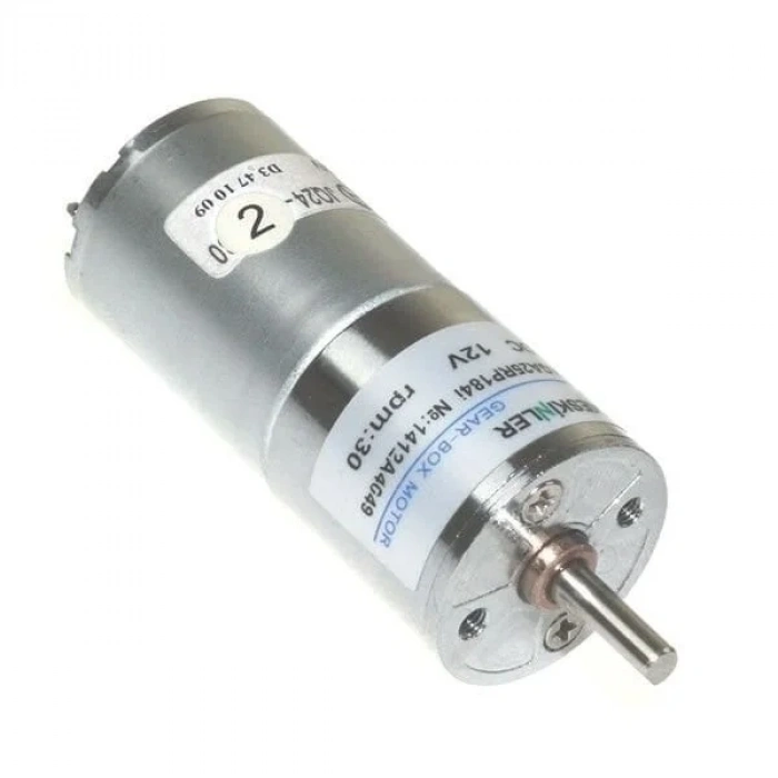 KGA-25 12V 30Rpm Redüktörlü Dc Motor