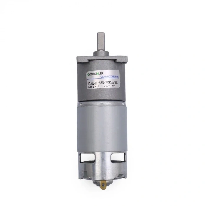 KGA-42FM 24V 22rpm Redüktörlü Dc Motor
