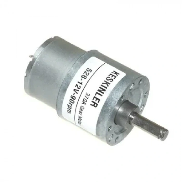 KGA37 12V 90Rpm 37mm Redüktörlü Dc Motor