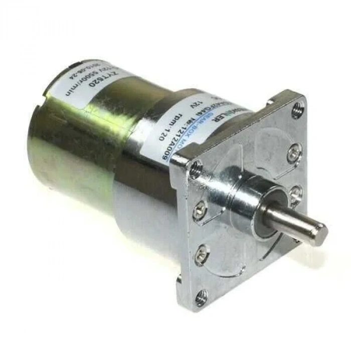 KGA42 12V 120Rpm 42mm Redüktörlü Flanşlı Kısa Dc Motor
