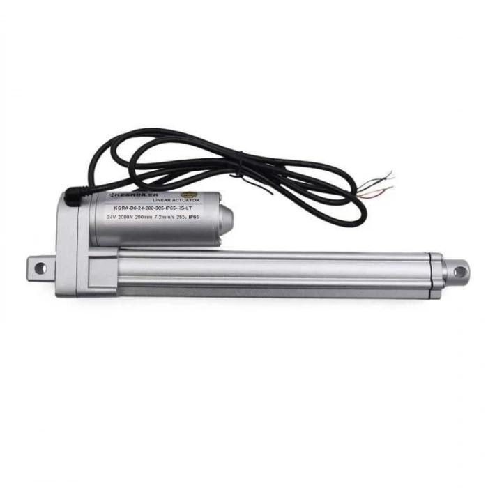 KGRA 24V 200MM 2000N IP65 Hall Sensörlü Lineer Motor