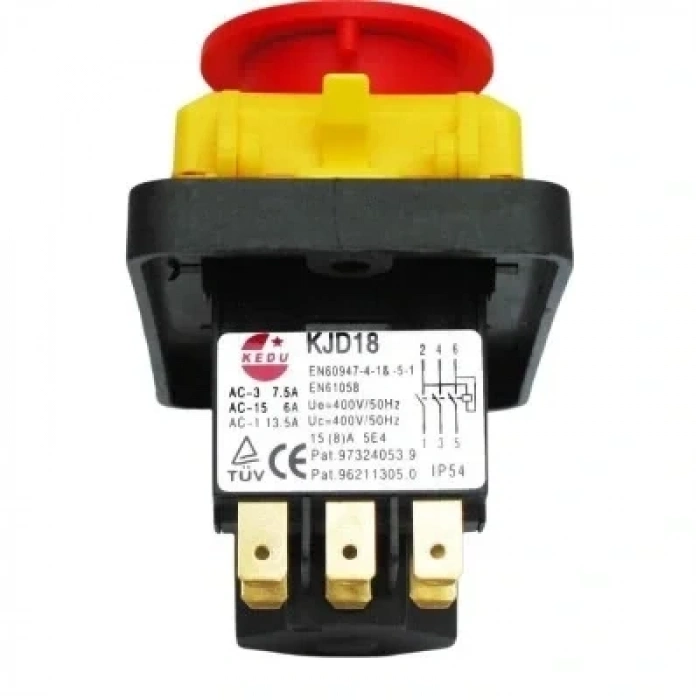 KJD18 6-Pin Su Geçirmez Elektromanyetik Buton