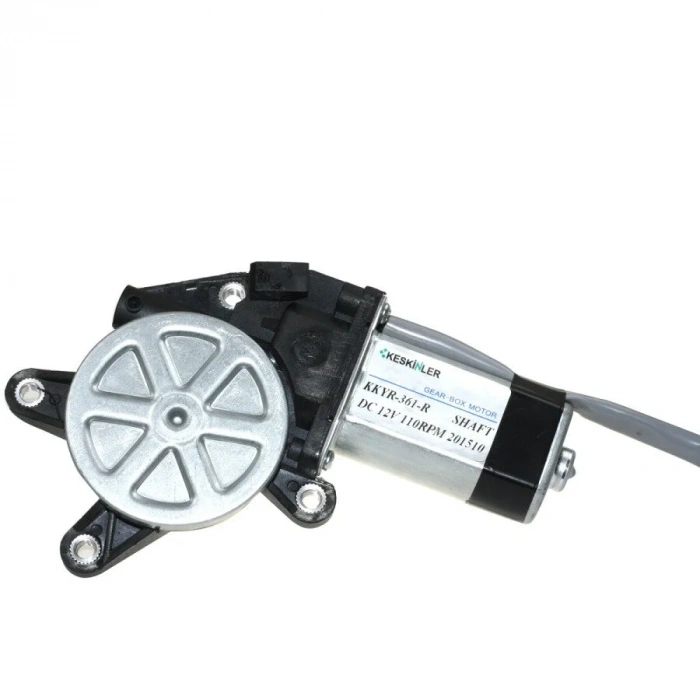 KKYR-R 12V DC 110RPM Şaftlı Sağ Cam Kaldırma Motoru