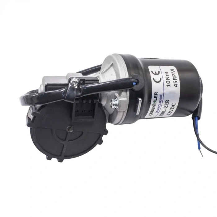 KRL-228 12V DC 10Nm 45 RPM Cam Silecek Motoru