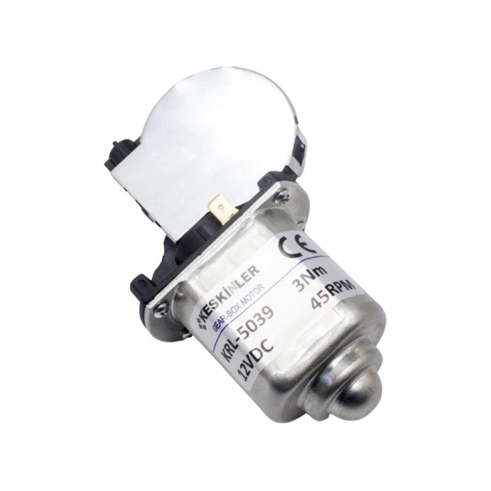 KRL-5039 12V DC 3Nm 45 RPM Cam Silecek Motoru
