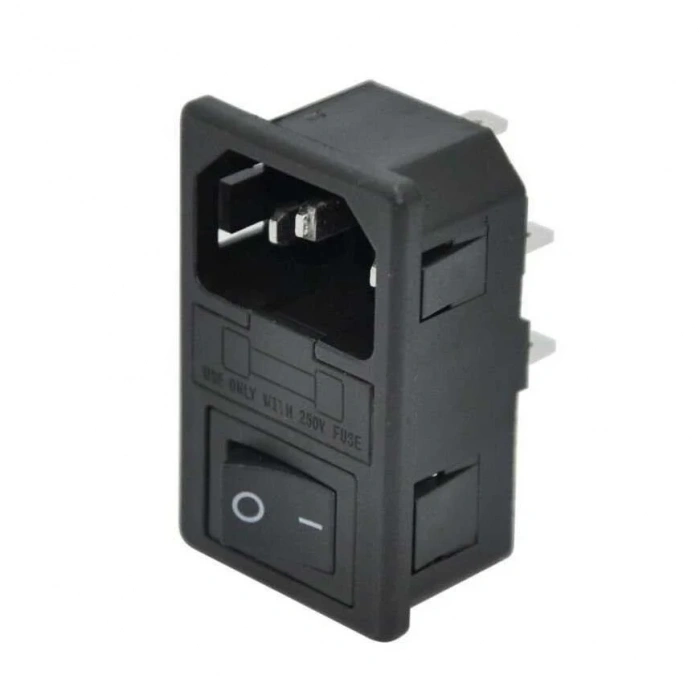 Kulaksız Erkek Power Soketi - Işıksız Anahtarlı