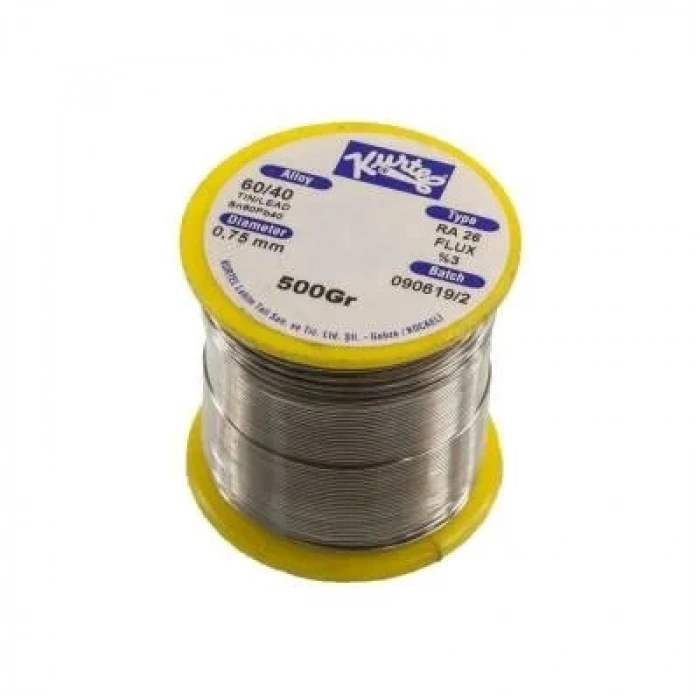 Kurtel 0.75 mm 500gr Lehim Teli (%60 Kalay / %40 Kurşun)