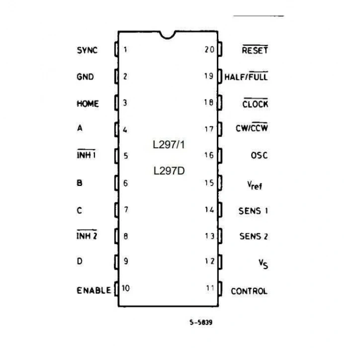 L297D SOIC-20 Smd Motor Sürücü Entegresi