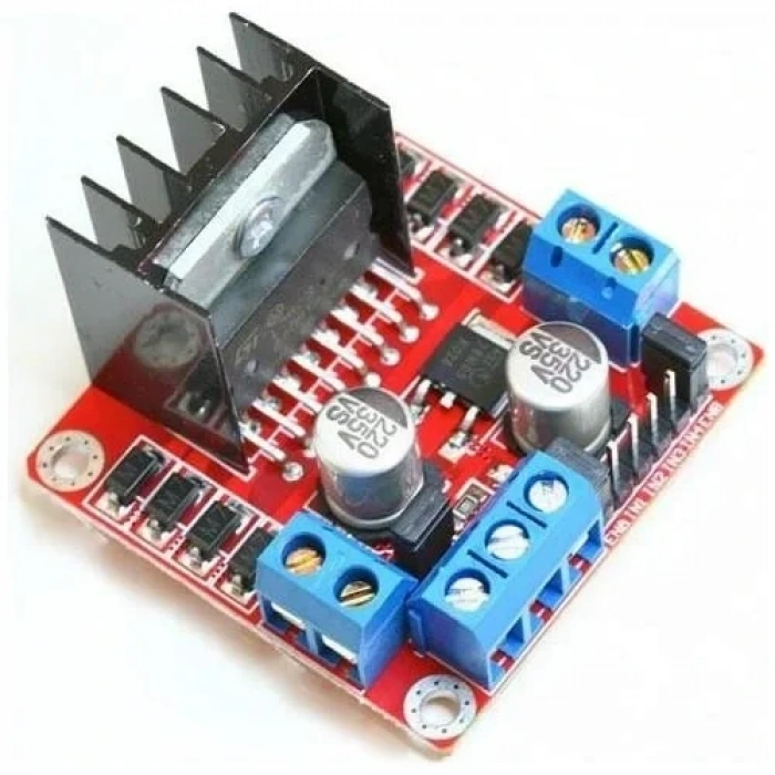 L298N Voltaj Regülatörlü Çift Motor Sürücü Kartı