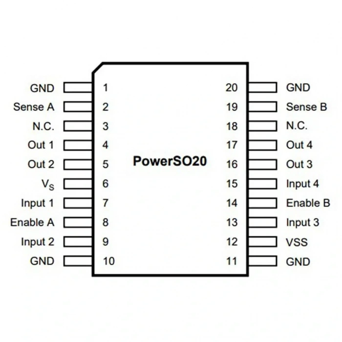 L298P Smd Motor Sürücü Entegresi PowerSO-20
