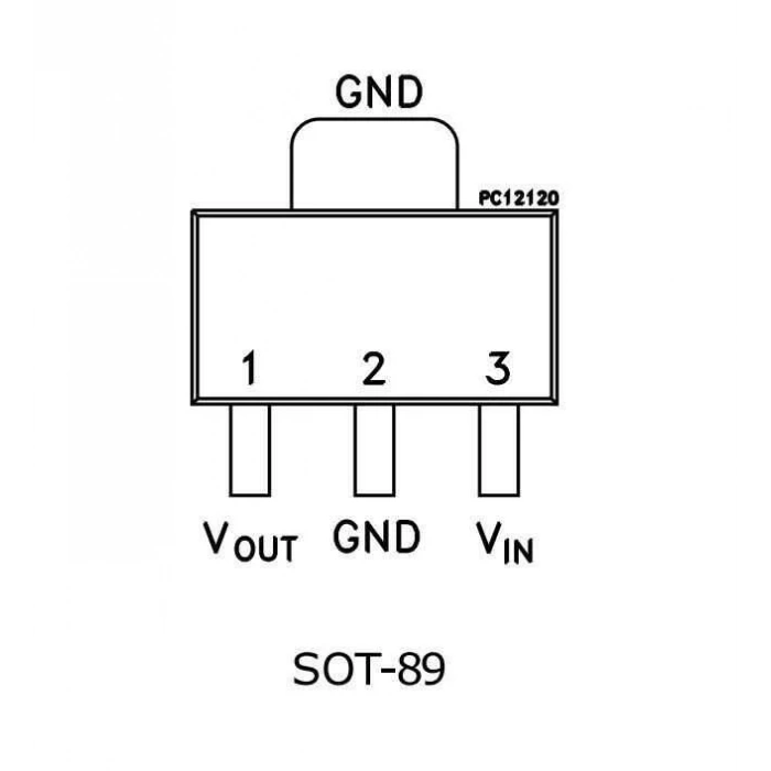 L78L33 SOT-89 Voltaj Regülatörü