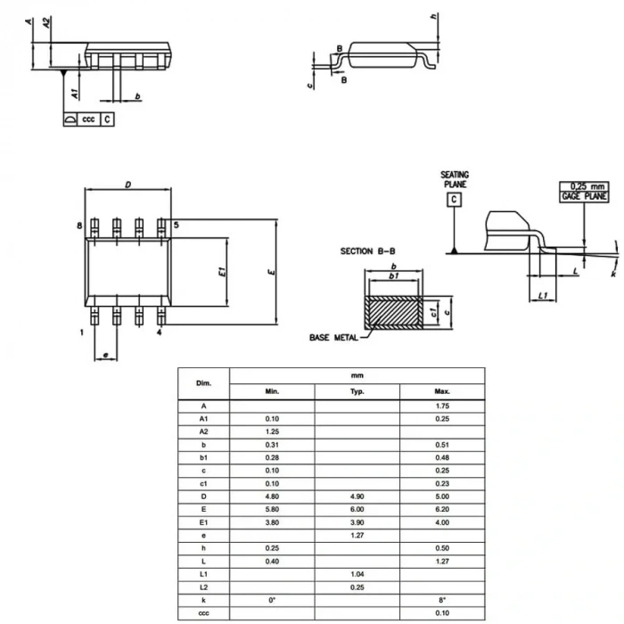 L78L33ACD13TR Lineer Voltaj Regülatörü Soic8