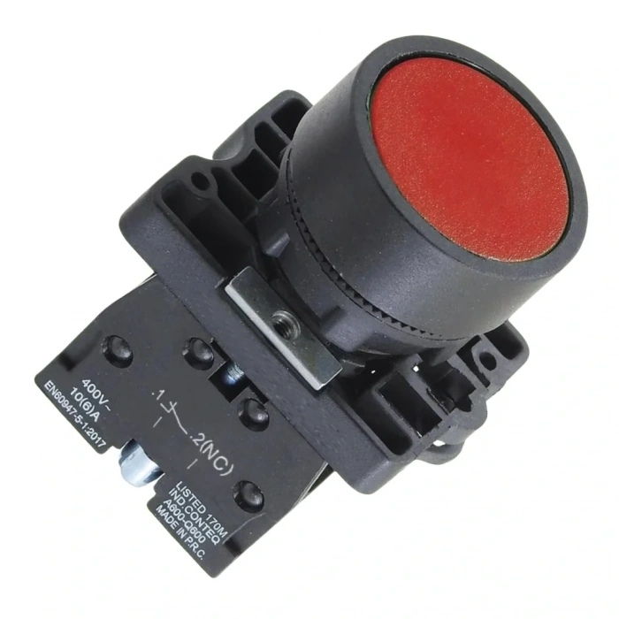 LAY5-EA42 22mm Buton Normalde Kapalı Kontak Kırmızı