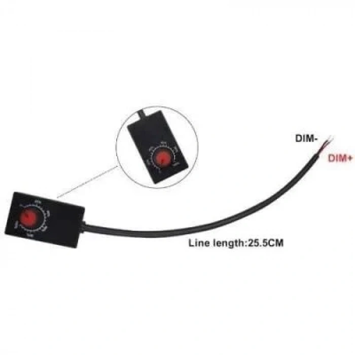 Led Dimmer 0-12V 30cm Kablolu
