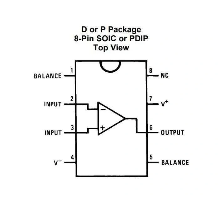 LF356M SOIC-8 SMD OpAmp Entegresi