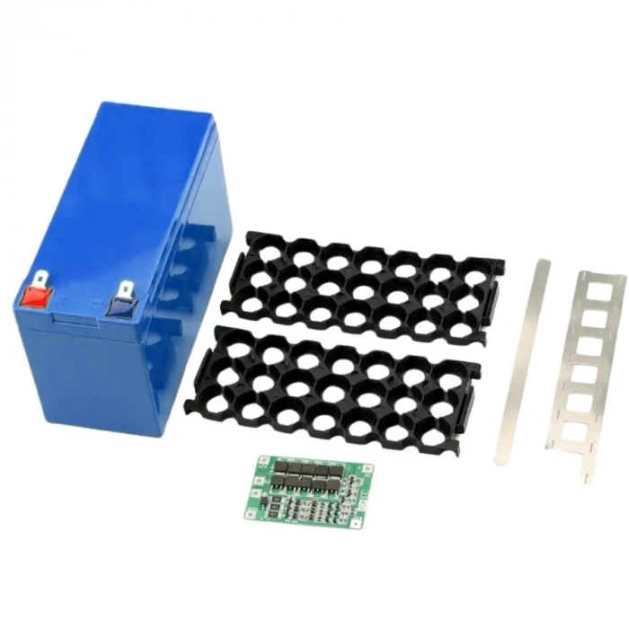 Li-ion 18650 3S 7P 12V 21li Akü Kutusu Seti - Mavi