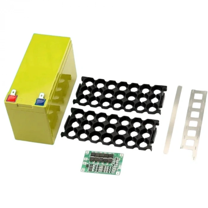 Li-ion 18650 3S 7P 12V 21li Akü Kutusu Seti - Sarı