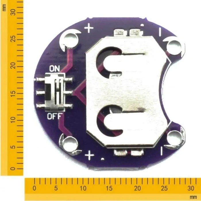 LilyPad Cr2032 Pil / Batarya Yuvası Modülü
