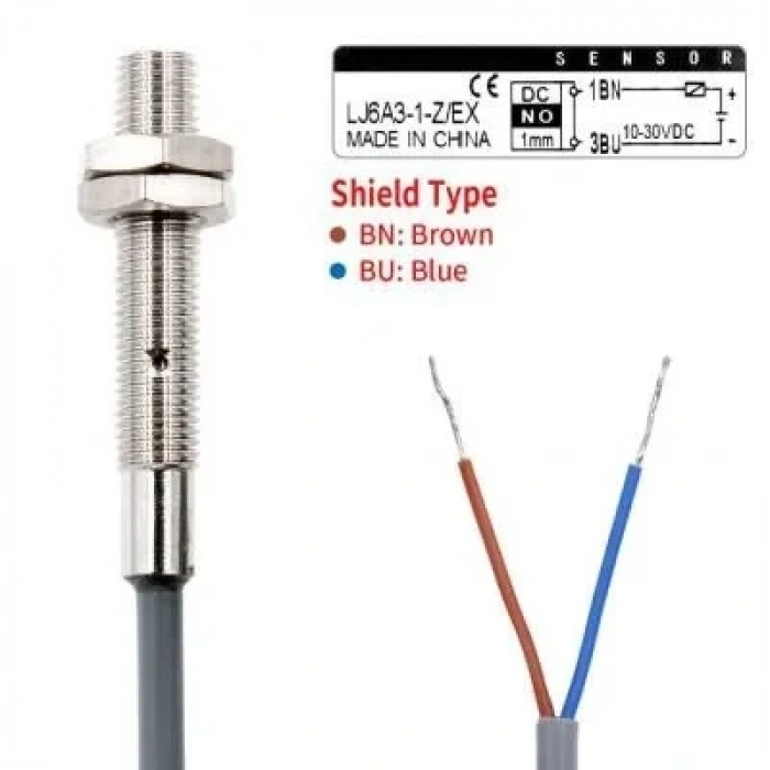 LJ6A3-1-Z/EX 6-36V NO 1mm Endüktif Mesafe Sensörü