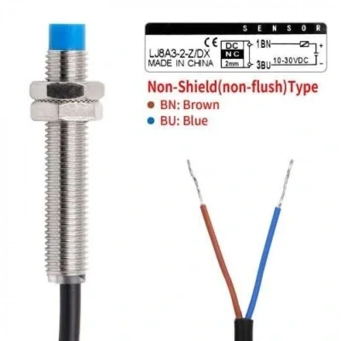 LJ8A3-2-Z/DX 6-36V 2mm NC Endüktif Mesafe Sensörü
