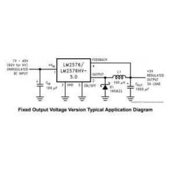 LM2576S-5V SMD DPAK-2 TO-263-5 Voltaj Regülatörü