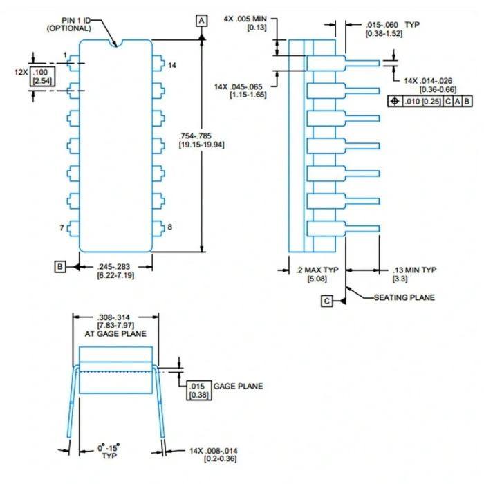 LM2901N Komparatör Entegresi Pdip-14