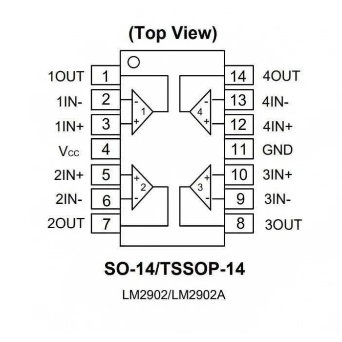 LM2902 SMD SO14 Entegre