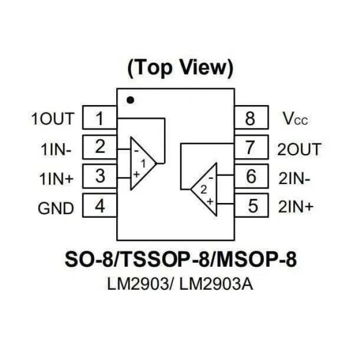 LM2903 SMD SO8 Entegre