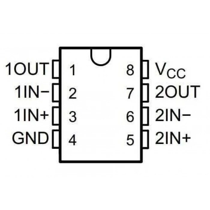 LM293 SOIC-8 Komparatör Entegresi
