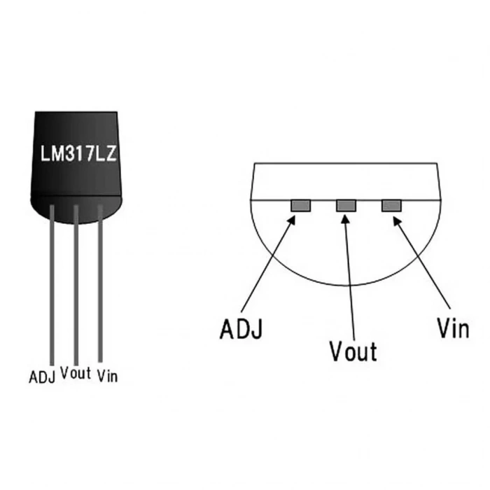 LM317LZ 40V 100mA Ayarlanabilir Voltaj Regülatörü To-92-3