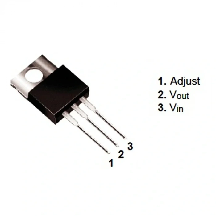 LM317T 1.2V - 37V Ayarlanabilir Voltaj Regülatör TO220-3